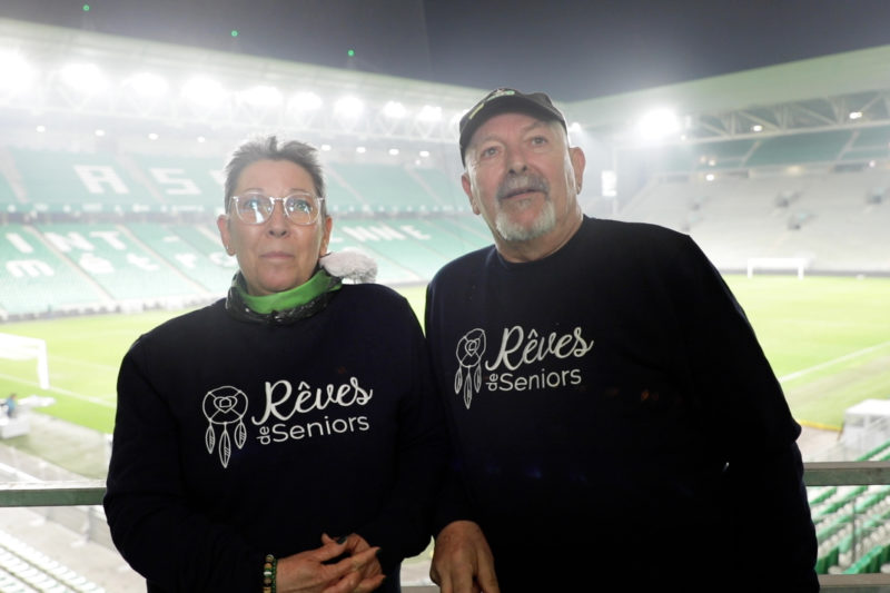 Vincente et Jean-Jacques au stade Geoffroy Guichard